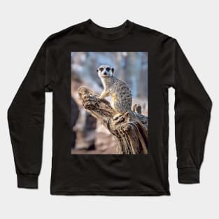 Meerkat Magic, Photography + Digital Art Long Sleeve T-Shirt